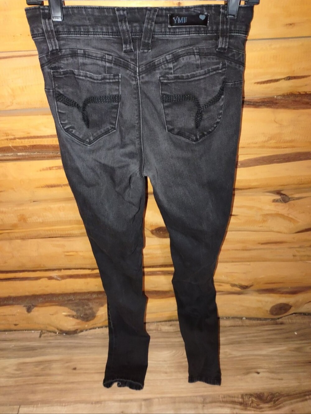 (5) YMI Black Distressed Jeans - Picture 2 of 6